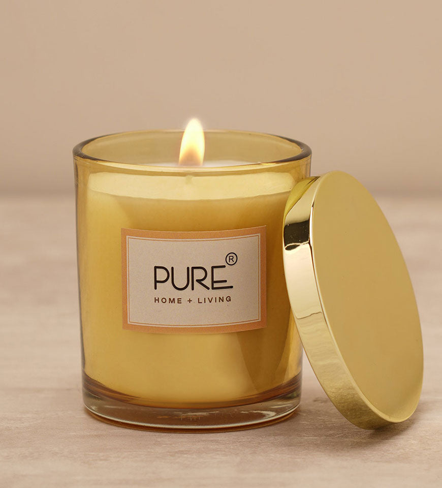 Bergamot And Rose Leather Jar Candle