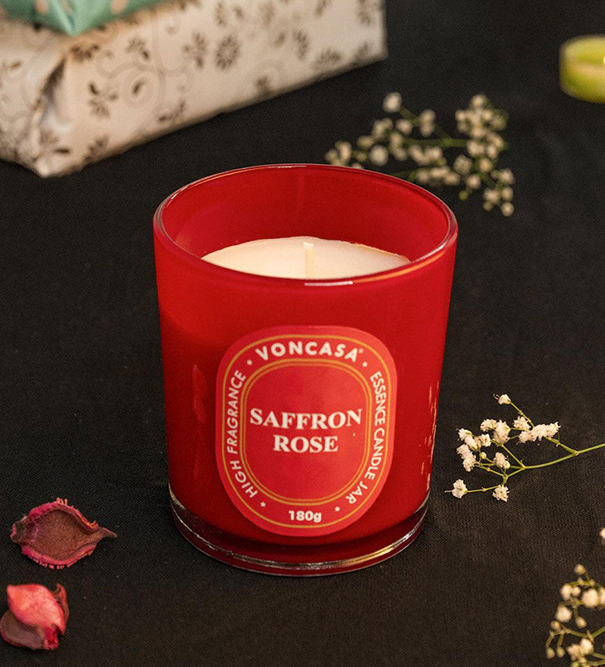 VON CASA Saffron Rose Candle