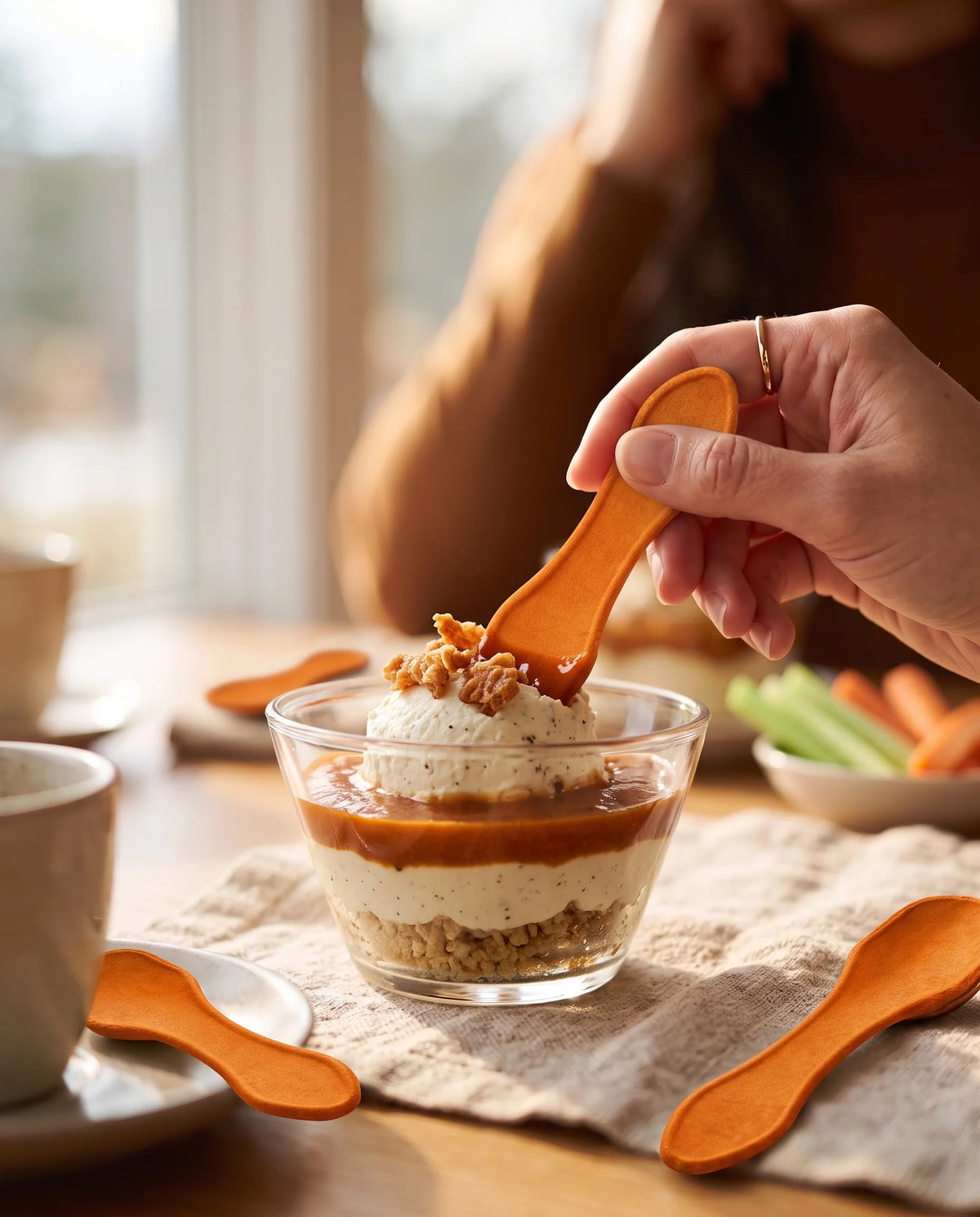Buffalo Wing flavored edible spoon snack by Double Dip Chips, LLC, product photo 2