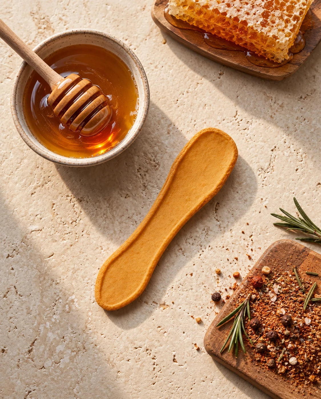 Honey Hickory flavored edible spoon snack by Double Dip Chips, LLC, product photo 1