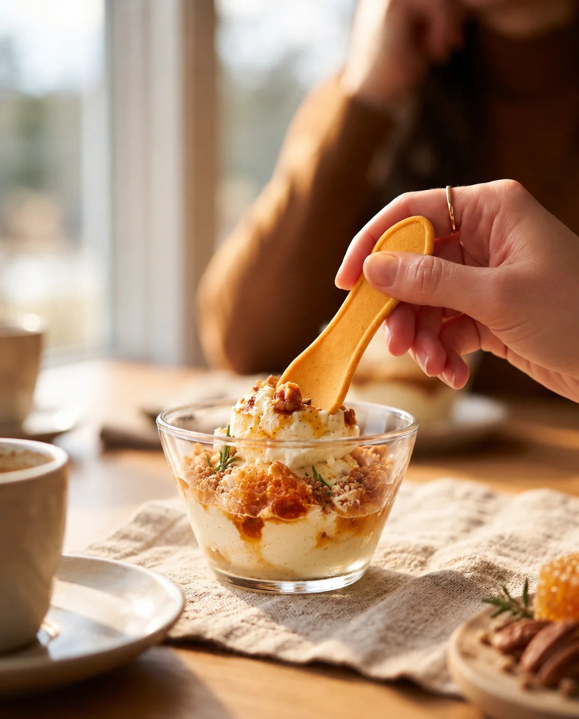 Honey Hickory flavored edible spoon snack by Double Dip Chips, LLC, product photo 2