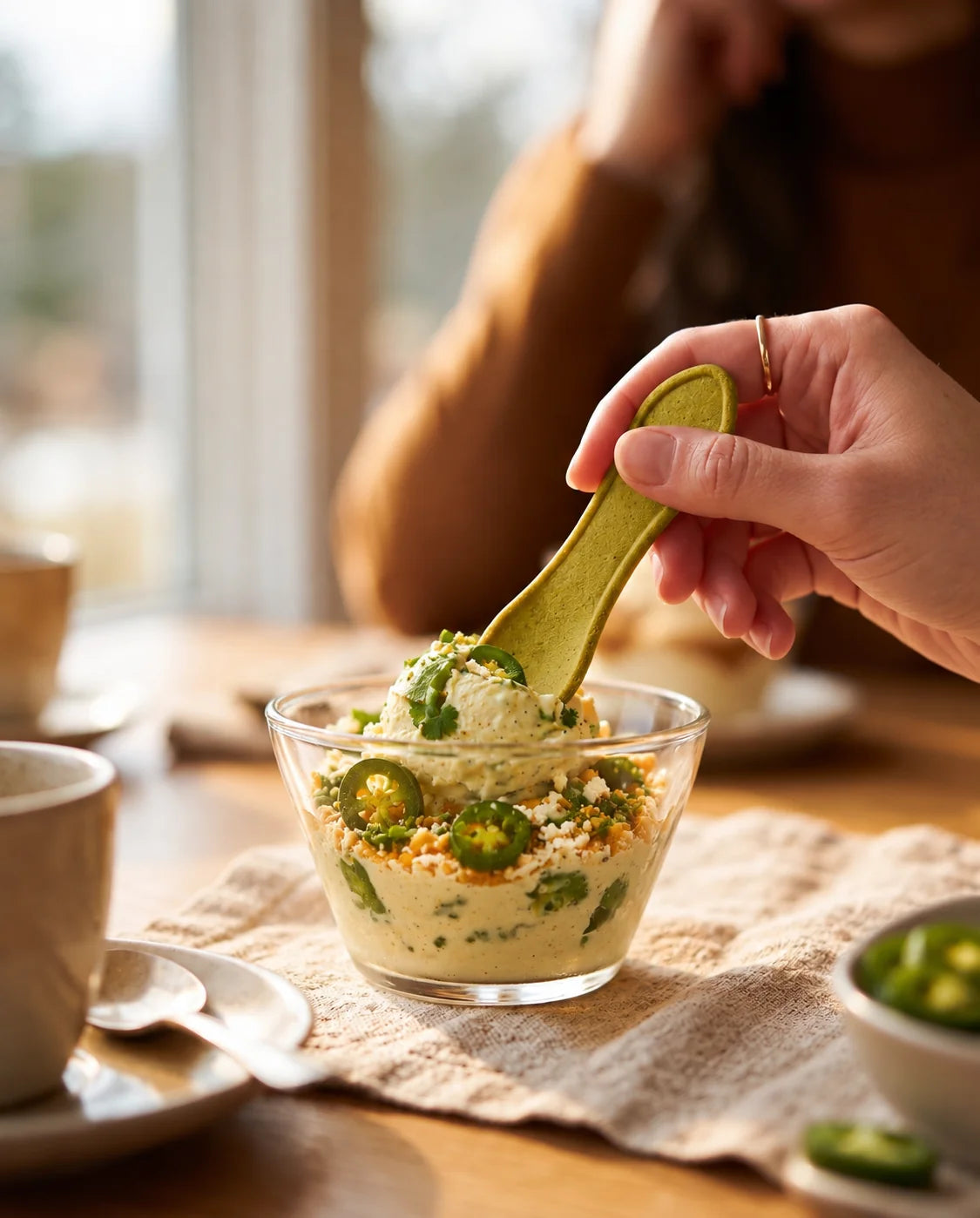 Jalapeño Salt flavored edible spoon snack by Double Dip Chips, LLC, product photo 2