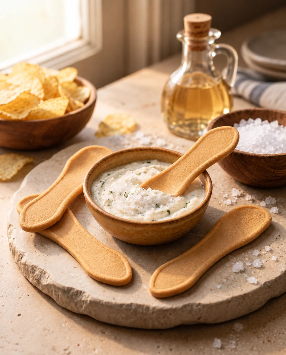 Original Sea Salt flavored edible spoon snack by Double Dip Chips, LLC, product photo 2