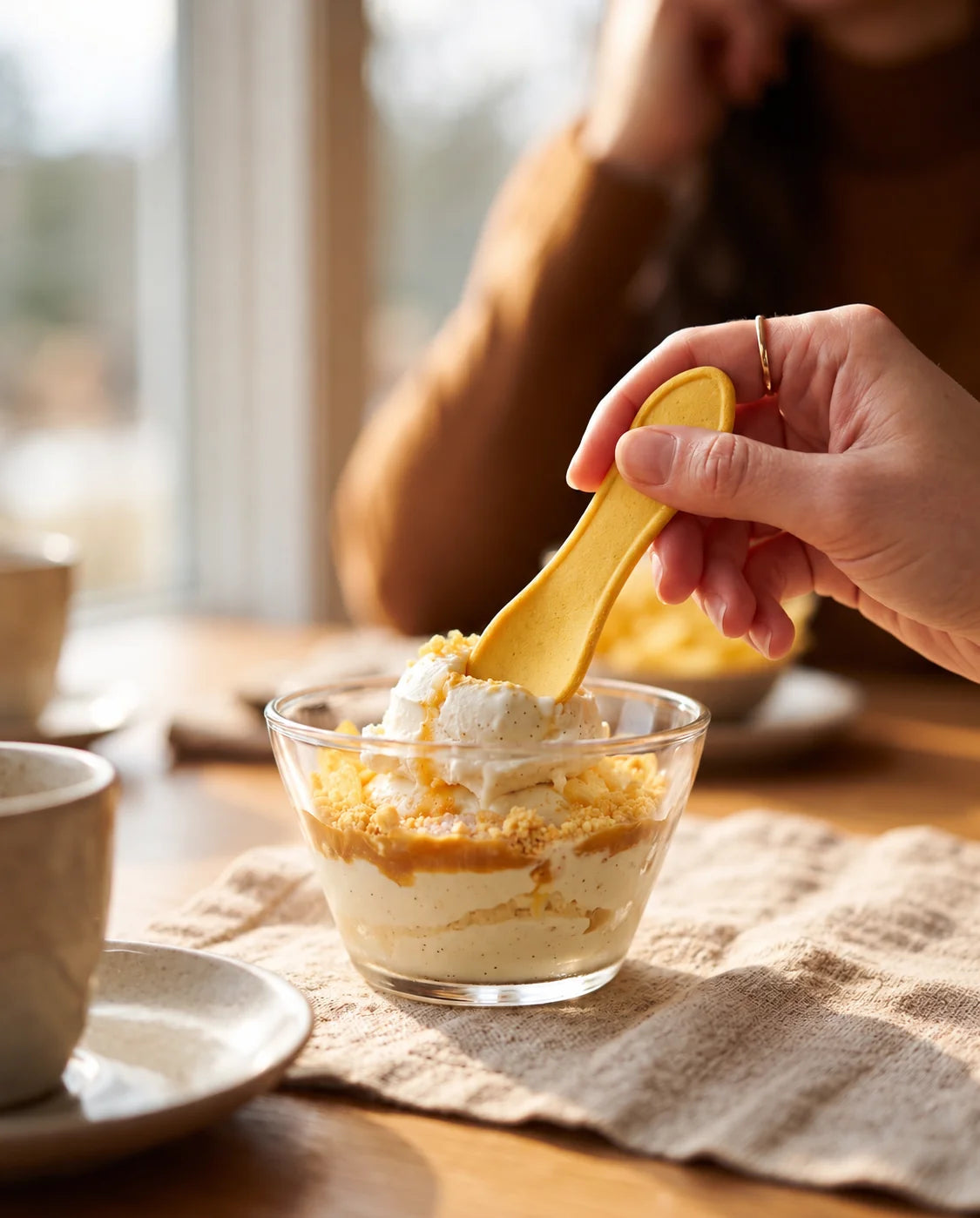 Sea Salt & Vinegar flavored edible spoon snack by Double Dip Chips, LLC, product photo 2