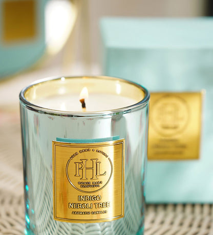 Indigo Neroli Tree Scented Wax Filled Jar Candle