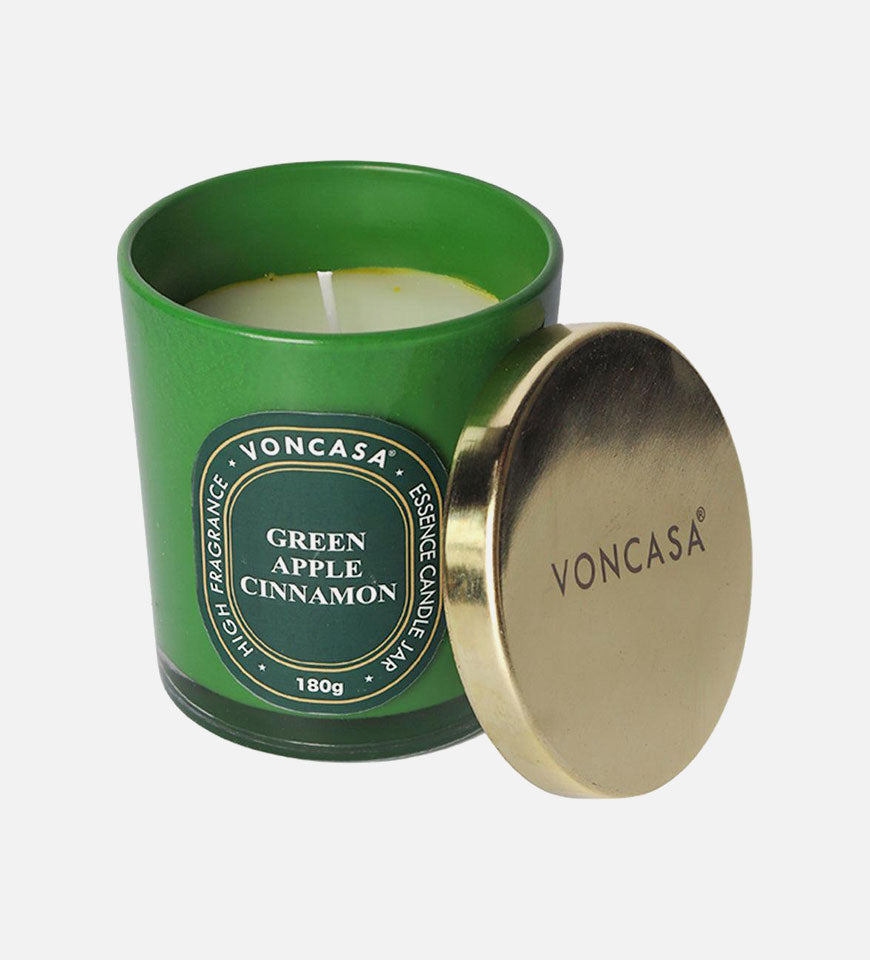 Green Apple Cinnamon Candle