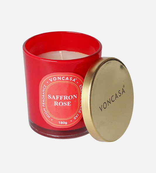 VON CASA Saffron Rose Candle